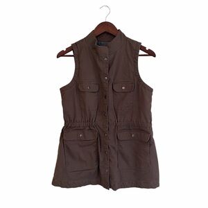 Old Ranch Brown Chore Vest Size Small Outdoors Farm Layer‎ Basic Equestrian